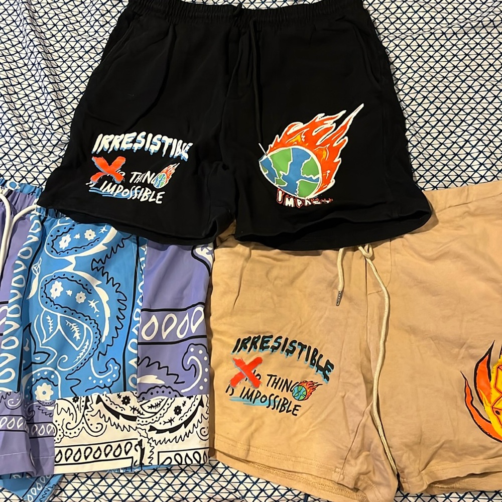 3 pairs of stylish shorts from SHEIN size men’s medium